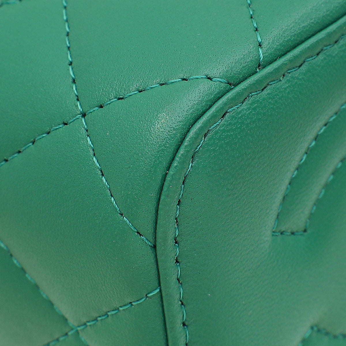 Chanel Green Mini Vanity Chain Bag