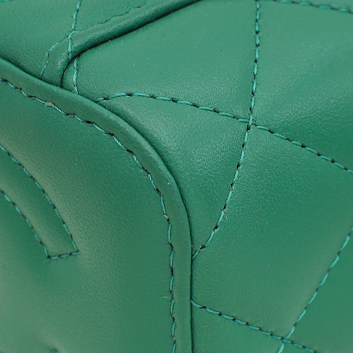 Chanel Green Mini Vanity Chain Bag