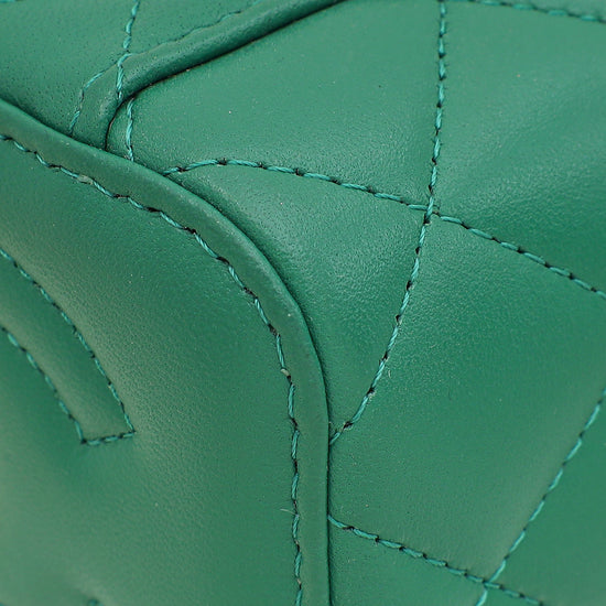 Load image into Gallery viewer, Chanel Green Mini Vanity Chain Bag
