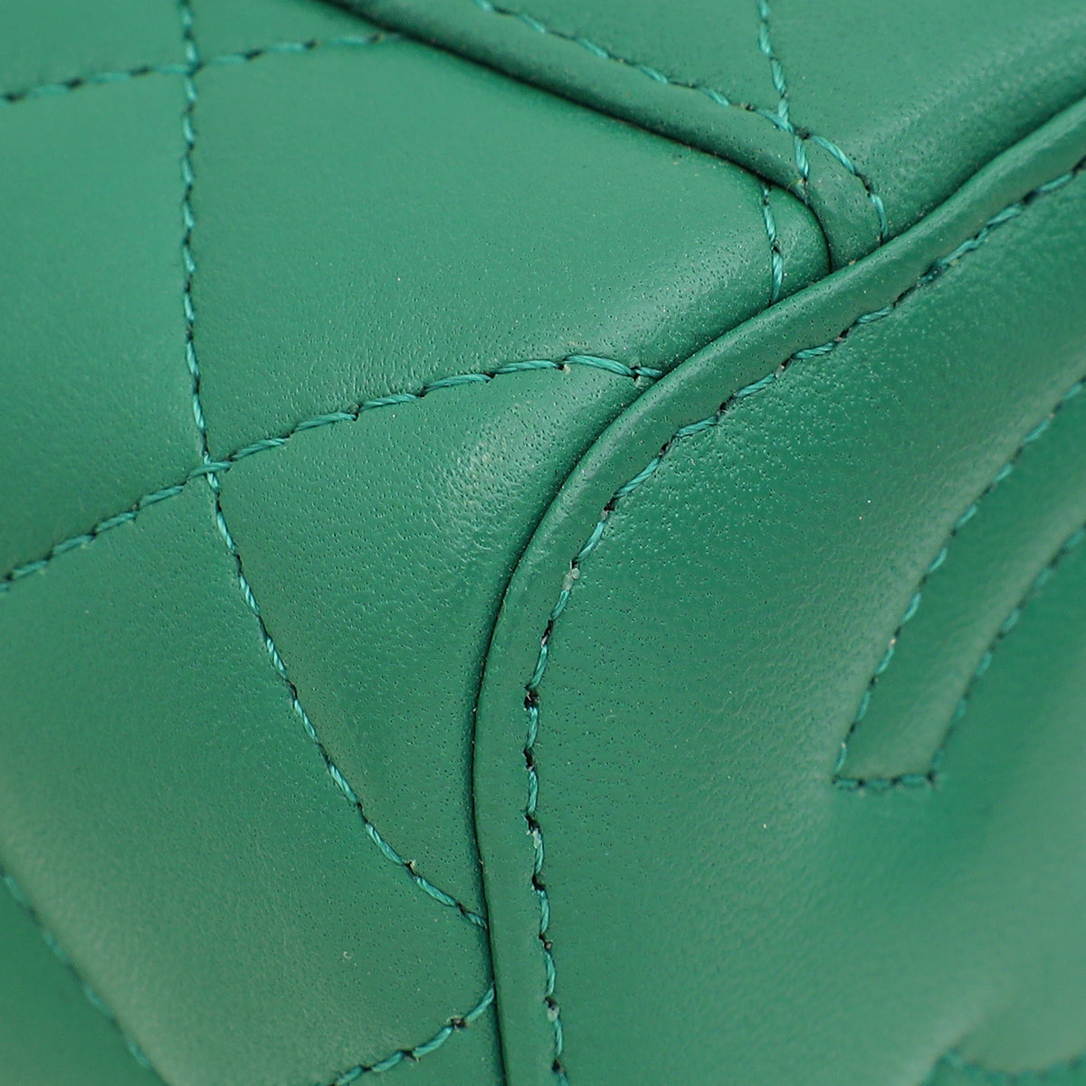 Chanel Green Mini Vanity Chain Bag