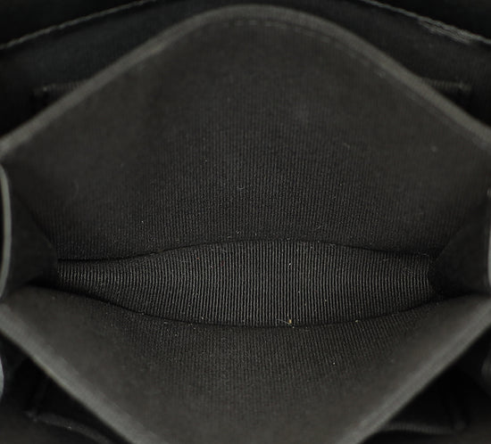 Chanel Black CC Quilted Top Handle Flap Clutch W/ Chain-Chanel-THE CLOSET