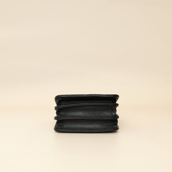 Chanel Black CC Quilted Top Handle Flap Clutch W/ Chain-Chanel-THE CLOSET