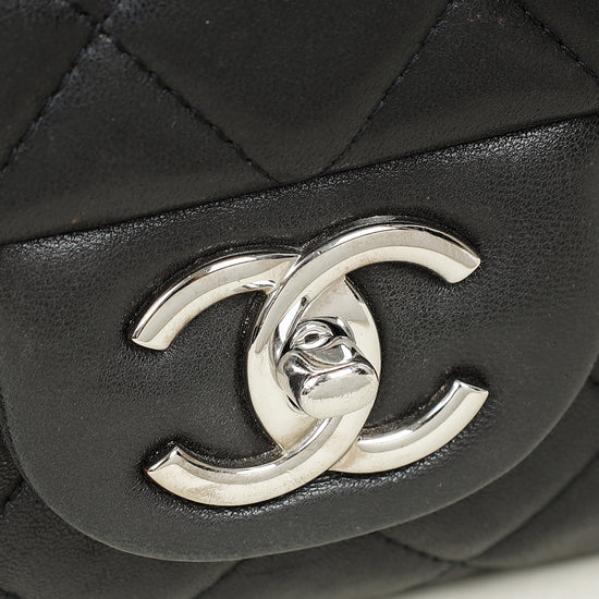 Chanel Black CC Classic Double Flap Maxi Bag