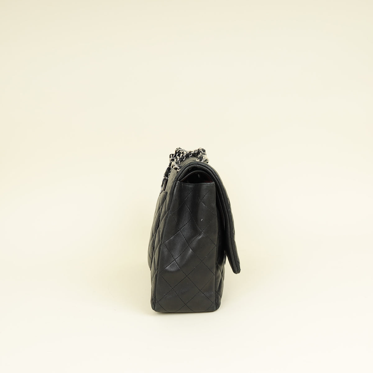 Chanel Black CC Classic Double Flap Maxi Bag