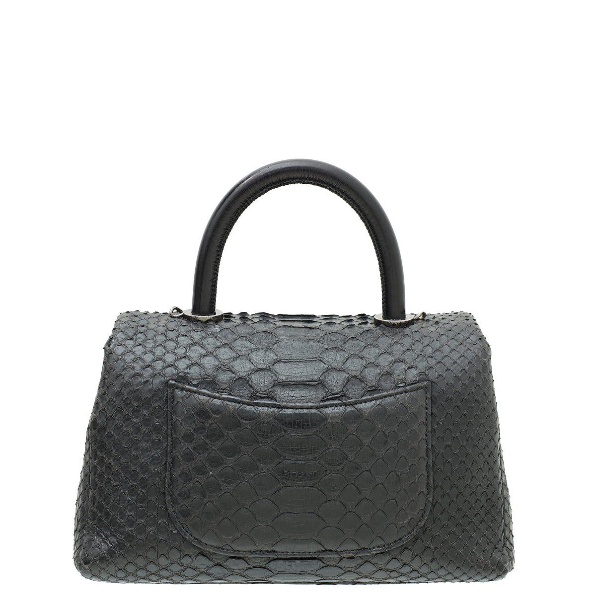 Chanel Black CC Coco Handle Python Mini Bag-Chanel-THE CLOSET