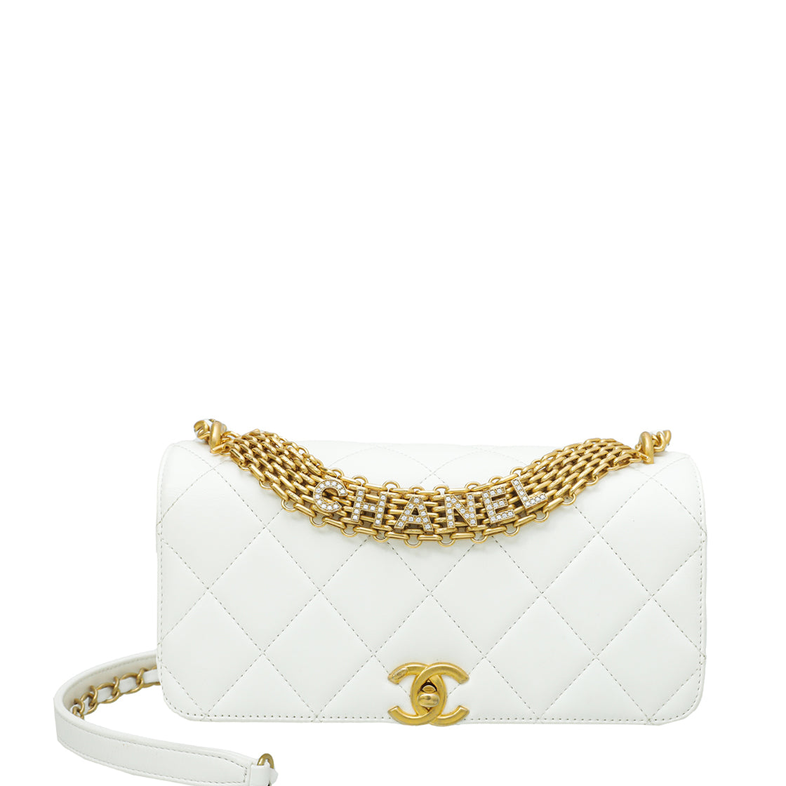 Chanel Quilted Lambskin Pick Me Up Wallet on Chain