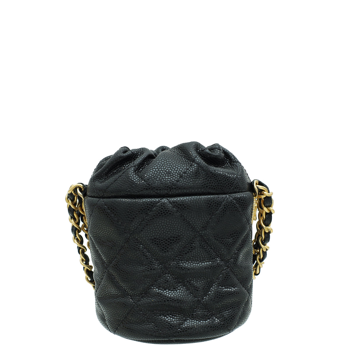 Chanel Black CC Twist Your Buttons Mini Bucket Bag