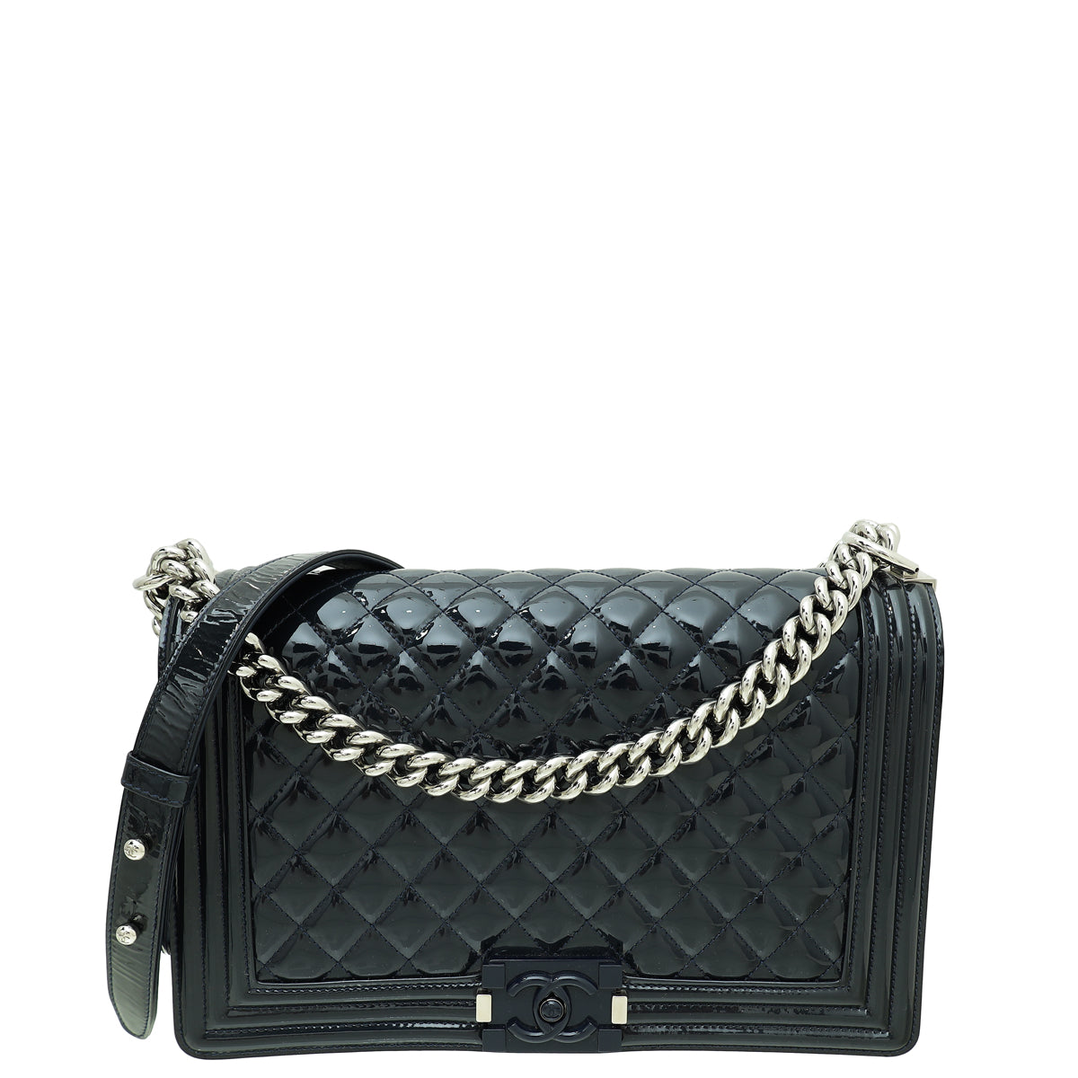 Chanel Navy Blue Le Boy New Medium Bag – The Closet