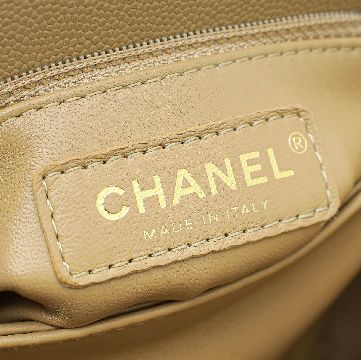 Chanel Dark Beige Coco Handle Bag