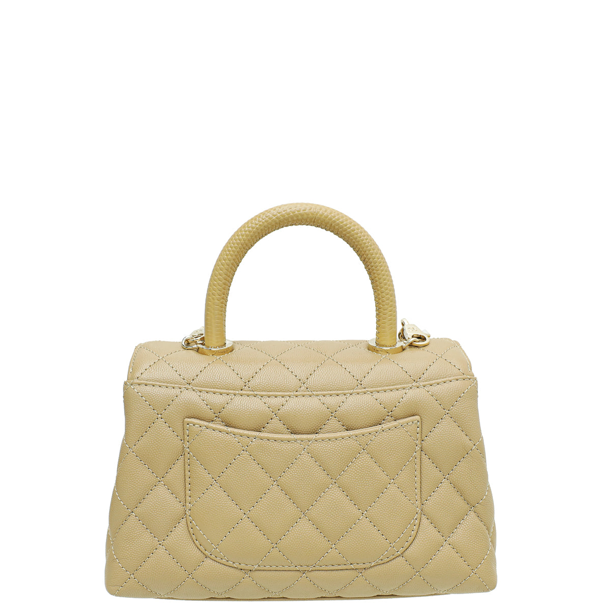 Chanel Dark Beige Coco Handle Bag-Chanel-THE CLOSET
