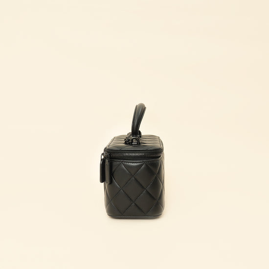 Chanel Black CC Top Handle Vanity Small Case-Chanel-THE CLOSET