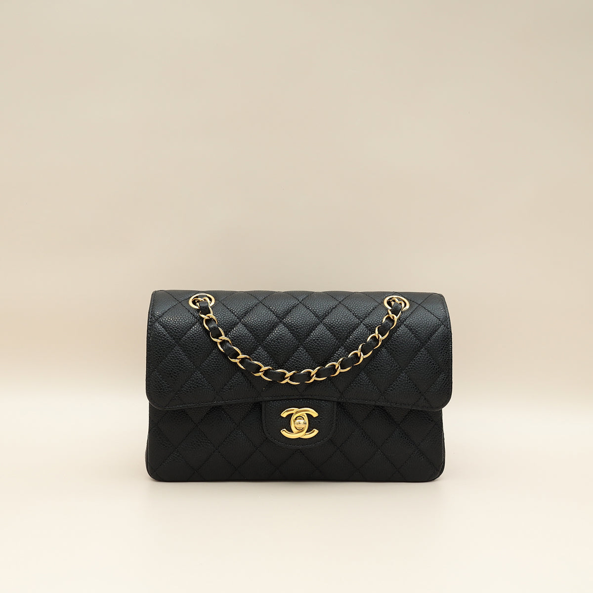 Chanel Black CC Classic Double Flap Small Bag-Chanel-THE CLOSET