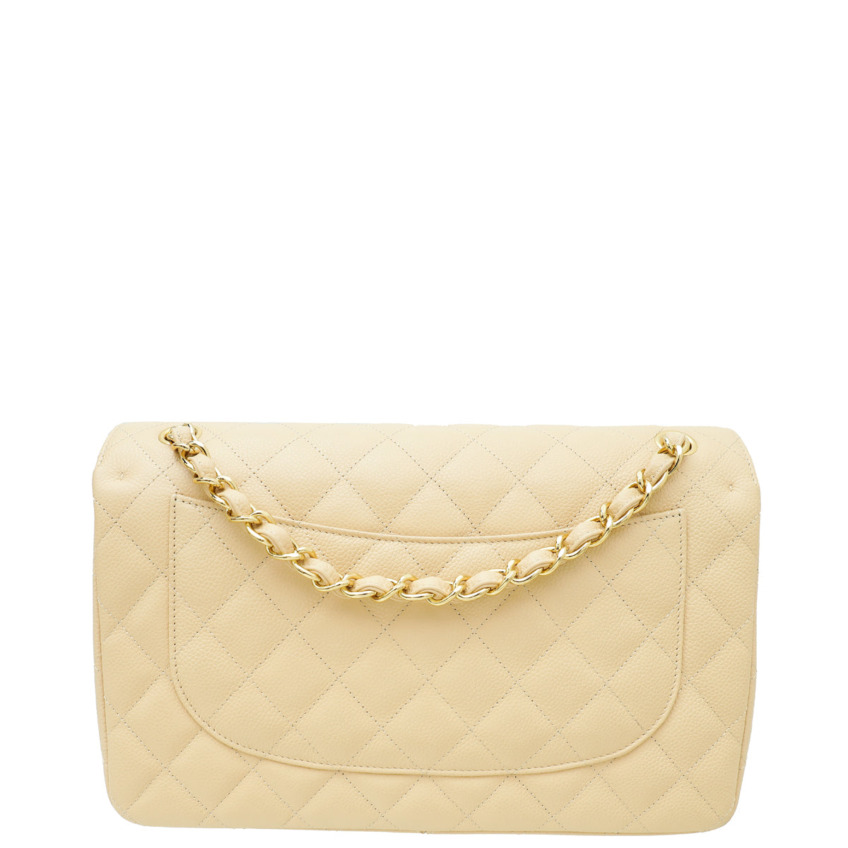 Chanel Beige Classic Double Flap Jumbo Bag-Chanel-THE CLOSET