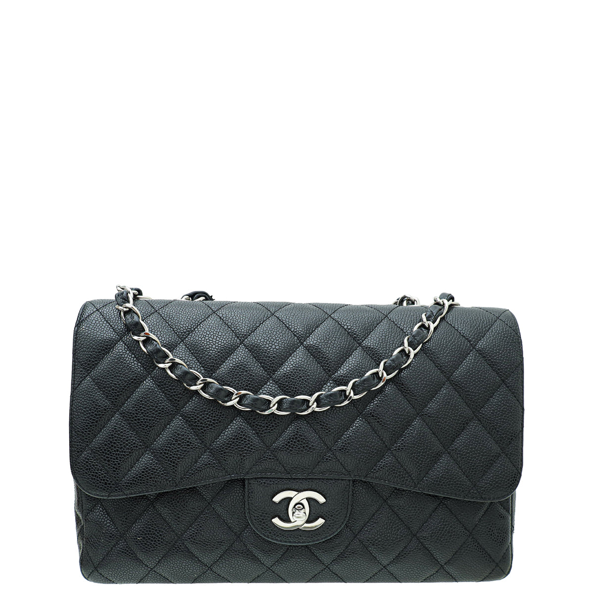 Chanel Black Classic Single Flap Jumbo Bag-Chanel-THE CLOSET
