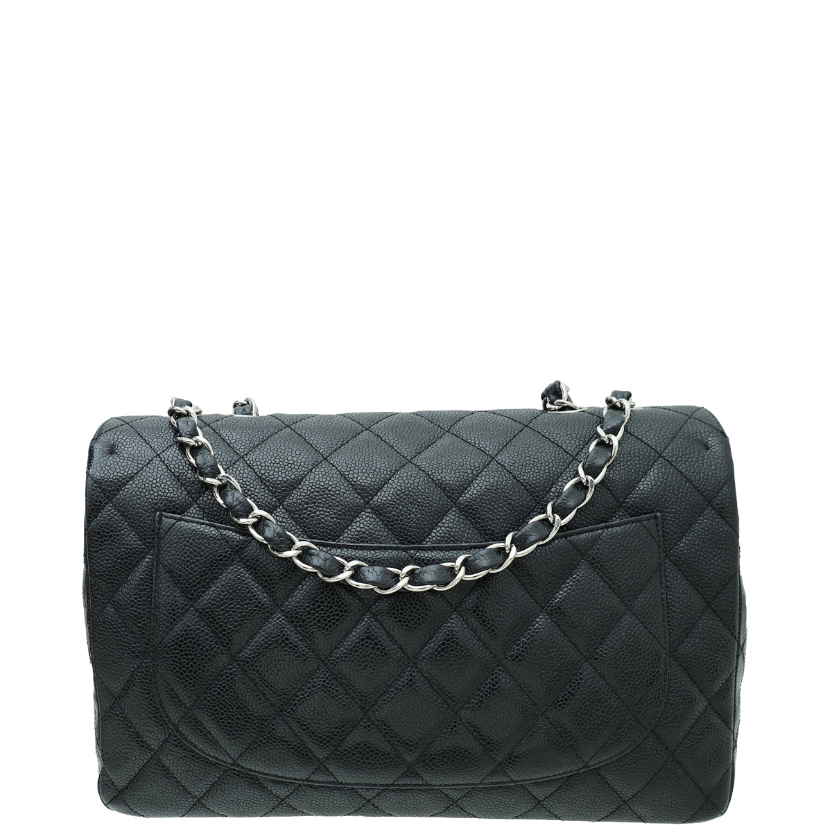 Chanel Black Classic Single Flap Jumbo Bag