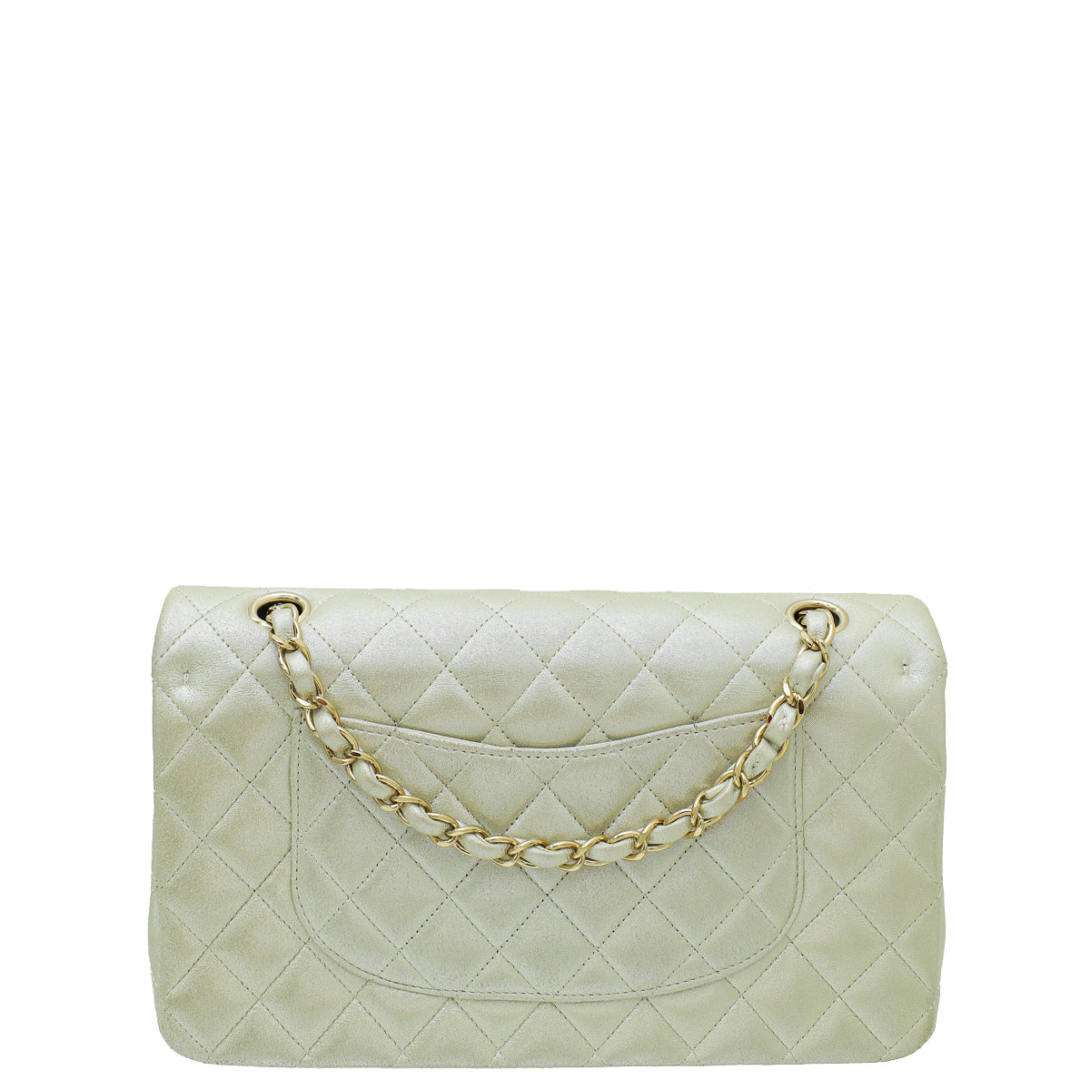 Chanel CC Metallic Champagne Double Flap Medium Bag-Chanel-THE CLOSET