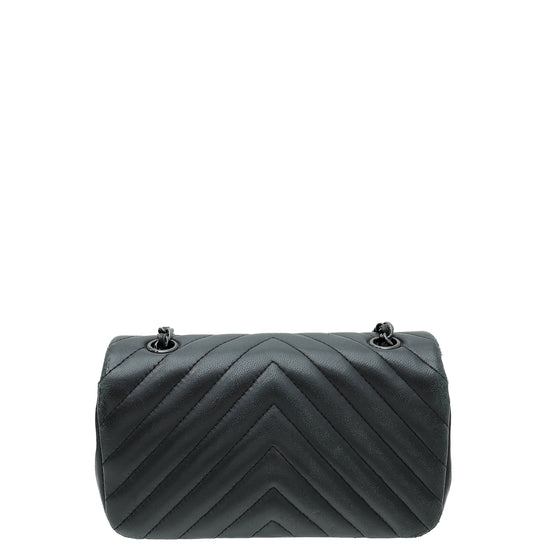 Chanel So Black CC Chevron Mini Bag – The Closet