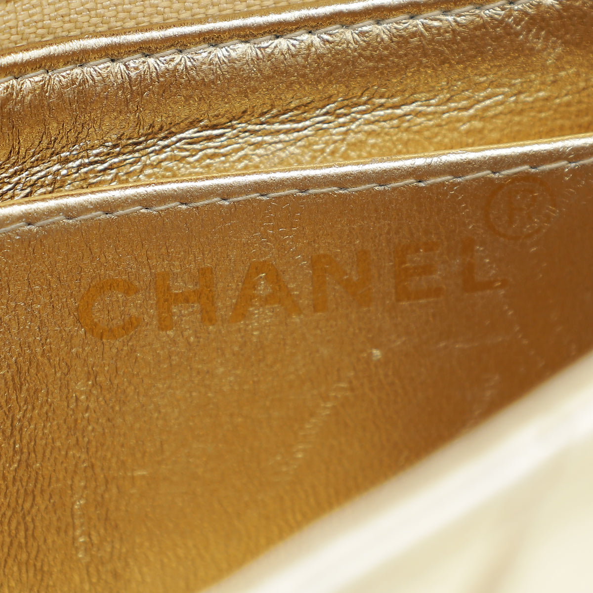 Chanel Gold CC Classic Mini Square Bag