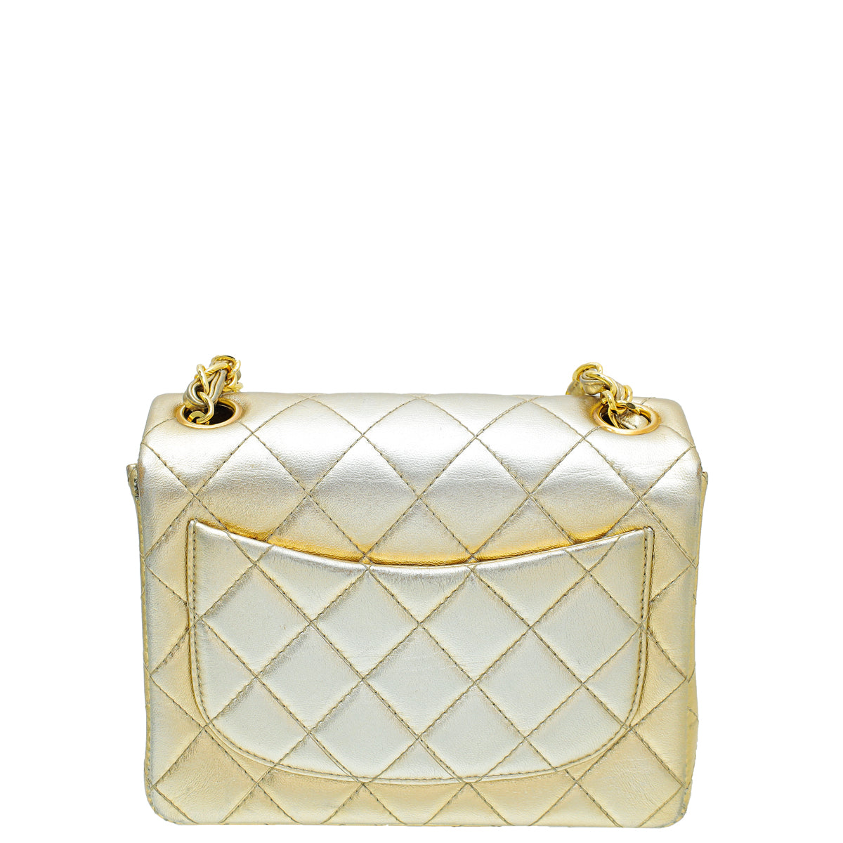 Chanel Gold CC Classic Mini Square Bag-Chanel-THE CLOSET