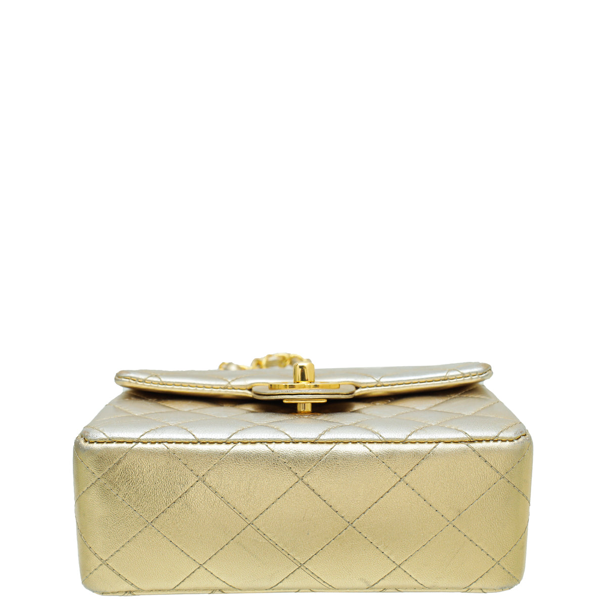 Chanel Gold CC Classic Mini Square Bag