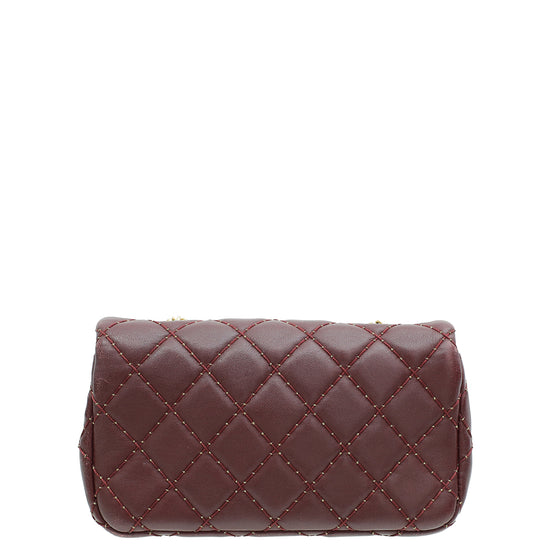 Chanel Burgundy CC Paris-Salzburg Extra Mini Flap Bag