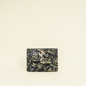 Chanel Bicolor Graffiti 2.55 Large Crocodile Reissue Cosmetic Case