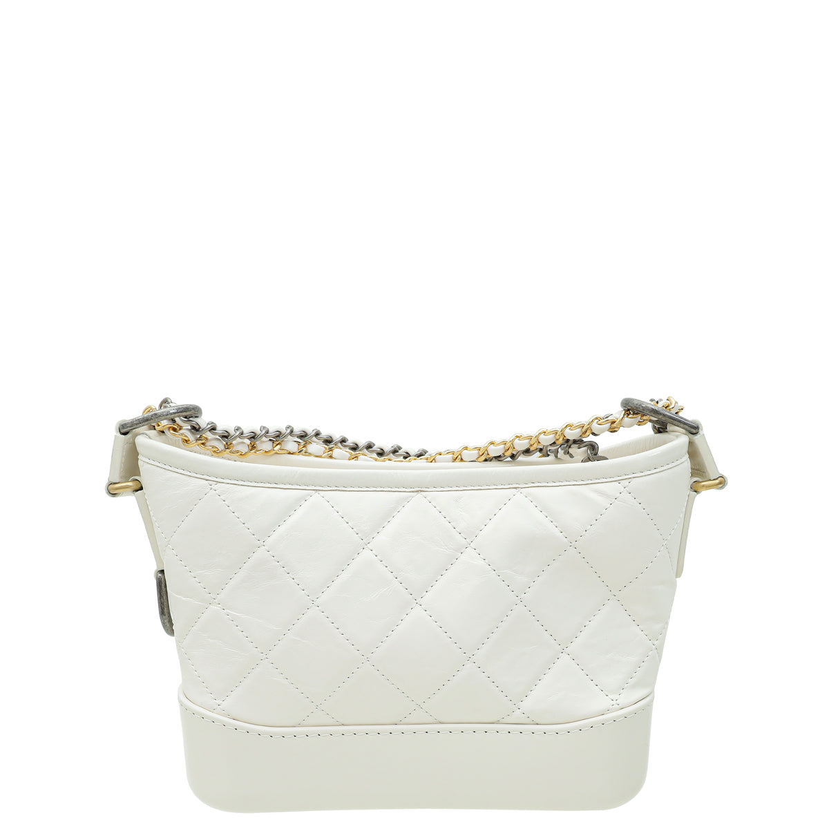 Chanel White Gabrielle Hobo Bag