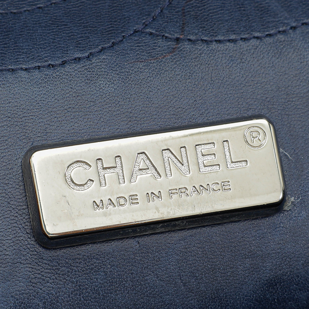 Chanel Blue Lizard Classic Double Flap Bag