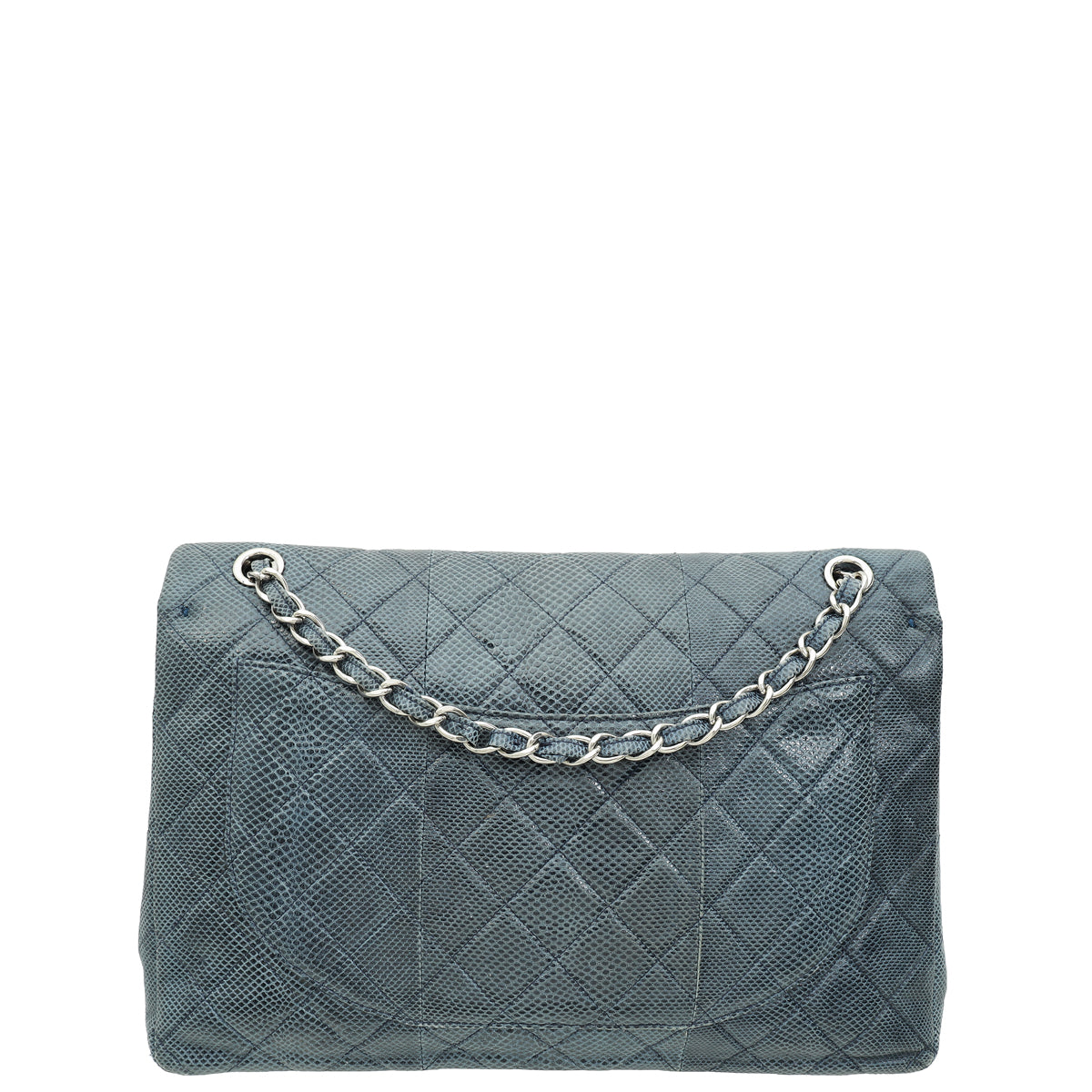 Chanel Blue Lizard Classic Double Flap Bag-Chanel-THE CLOSET