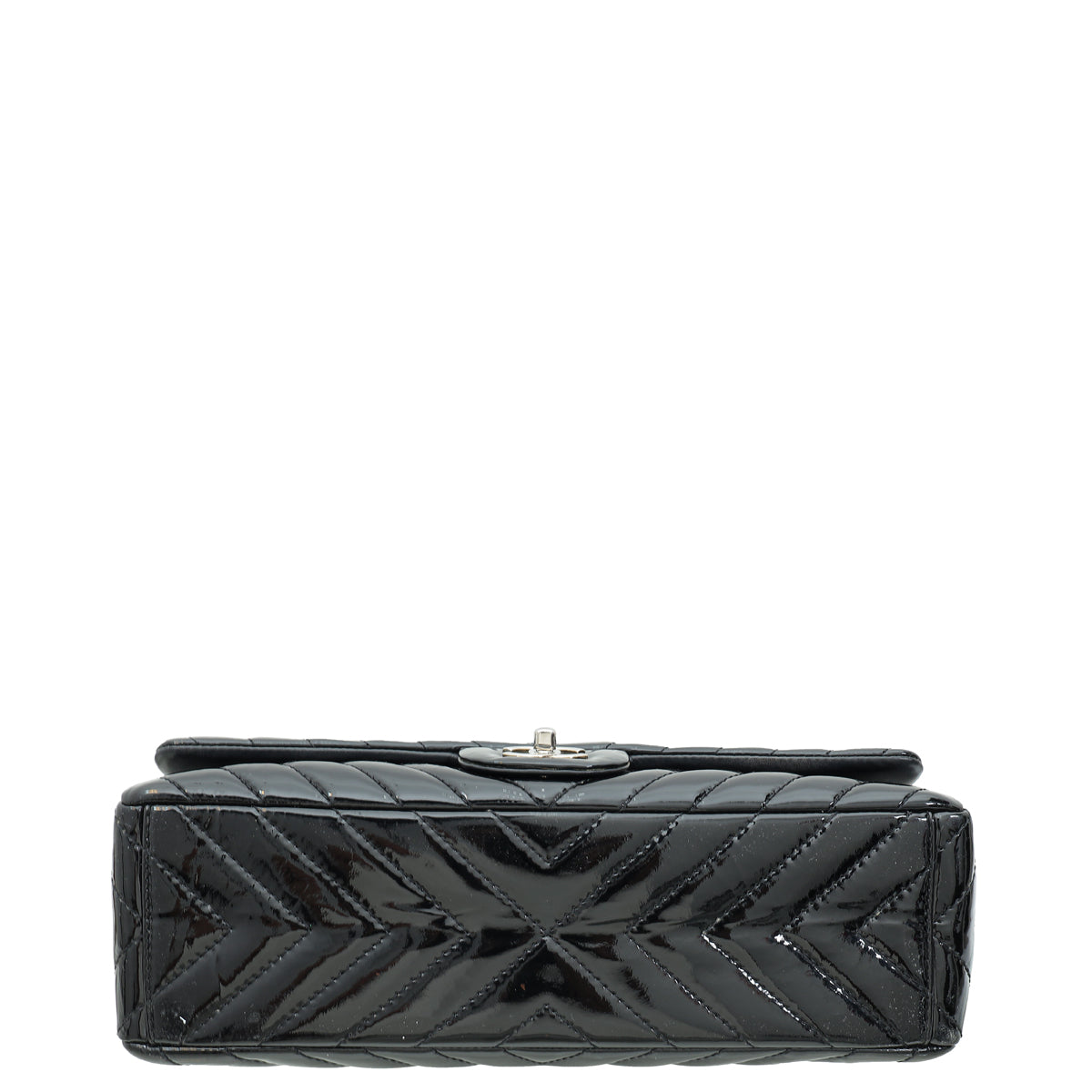 Chanel Black Chevron Maxi Single Flap Bag