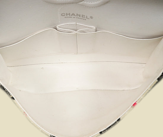 Chanel Bicolor CC Classic Double Flap Tweed Medium Bag-Chanel-THE CLOSET