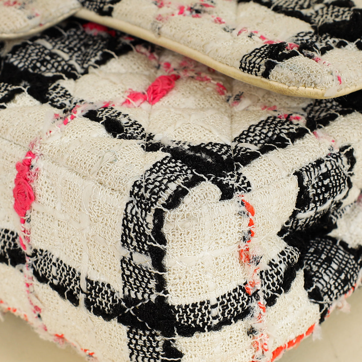 Chanel Bicolor CC Classic Double Flap Tweed Medium Bag-Chanel-THE CLOSET