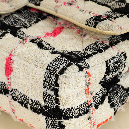 Chanel Bicolor CC Classic Double Flap Tweed Medium Bag-Chanel-THE CLOSET