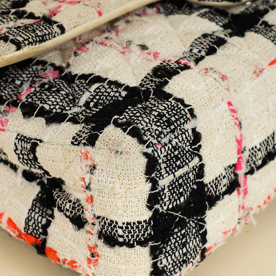 Chanel Bicolor CC Classic Double Flap Tweed Medium Bag-Chanel-THE CLOSET