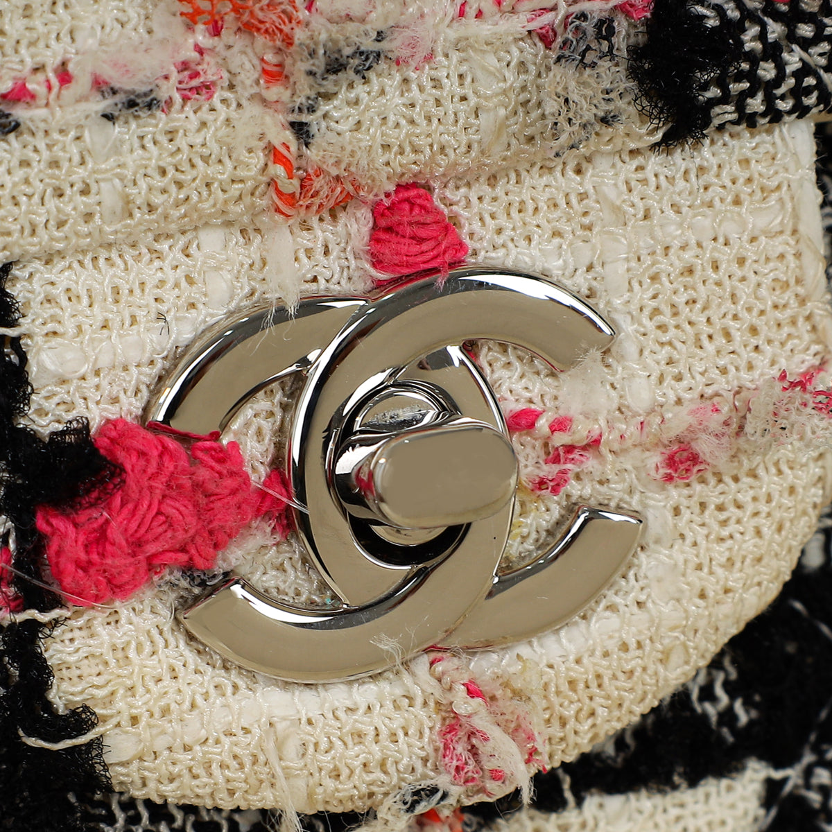 Chanel Bicolor CC Classic Double Flap Tweed Medium Bag-Chanel-THE CLOSET