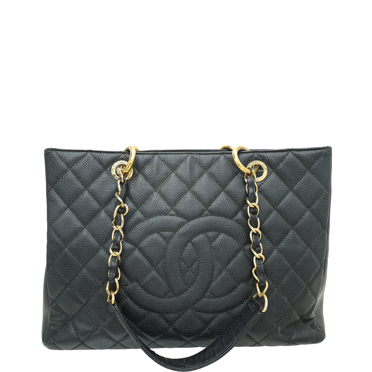 Chanel Black Grand Shopping Tote (GST) Medium Bag-Chanel-THE CLOSET