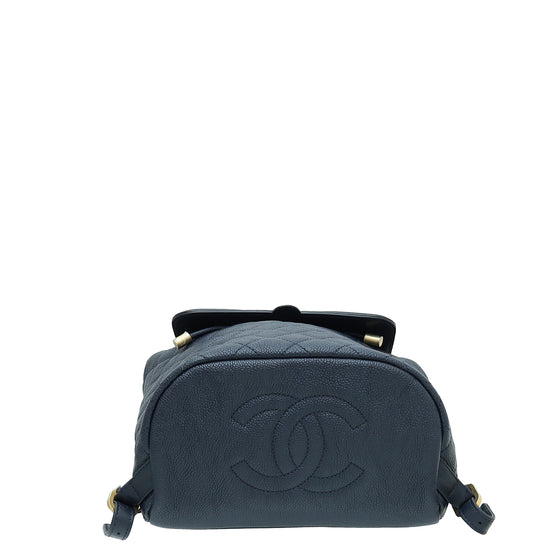 Chanel Navy Filigree Backpack Bag