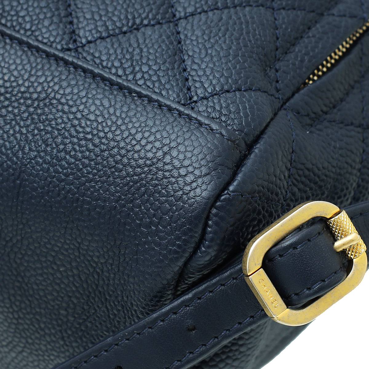 Chanel Navy Filigree Backpack Bag