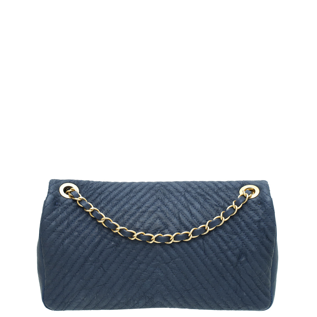 Chanel Blue Surpique Flap Medium Bag-Chanel-THE CLOSET