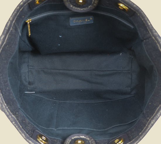 Chanel Bicolor Deauville Tote Medium Bag