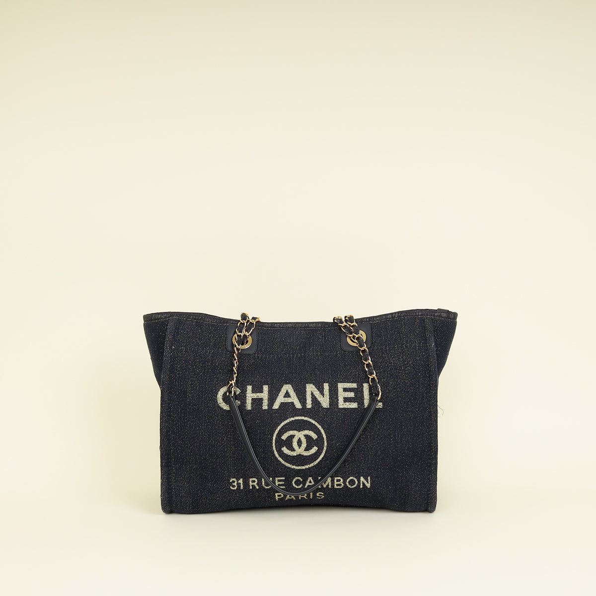 Chanel Bicolor Deauville Tote Medium Bag