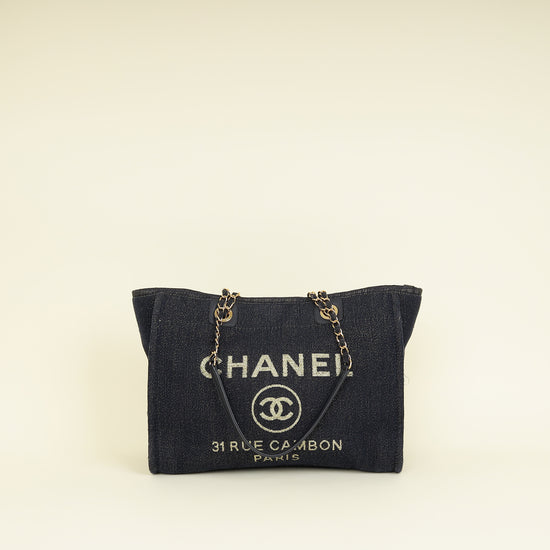 Chanel Bicolor Deauville Tote Medium Bag