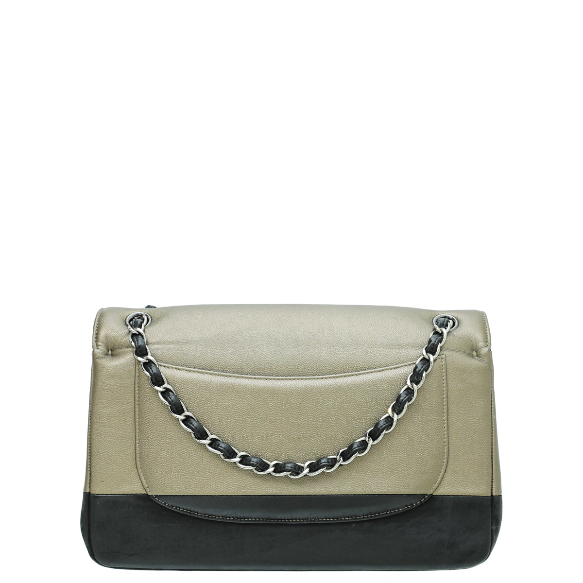Chanel Metallic Bicolor Pure Classic Double Flap Jumbo Bag-Chanel-THE CLOSET