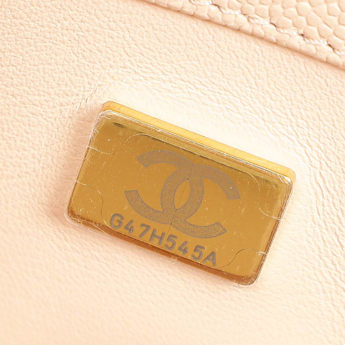 Chanel Light Peach CC Carry Me Top Handle Flap Bag