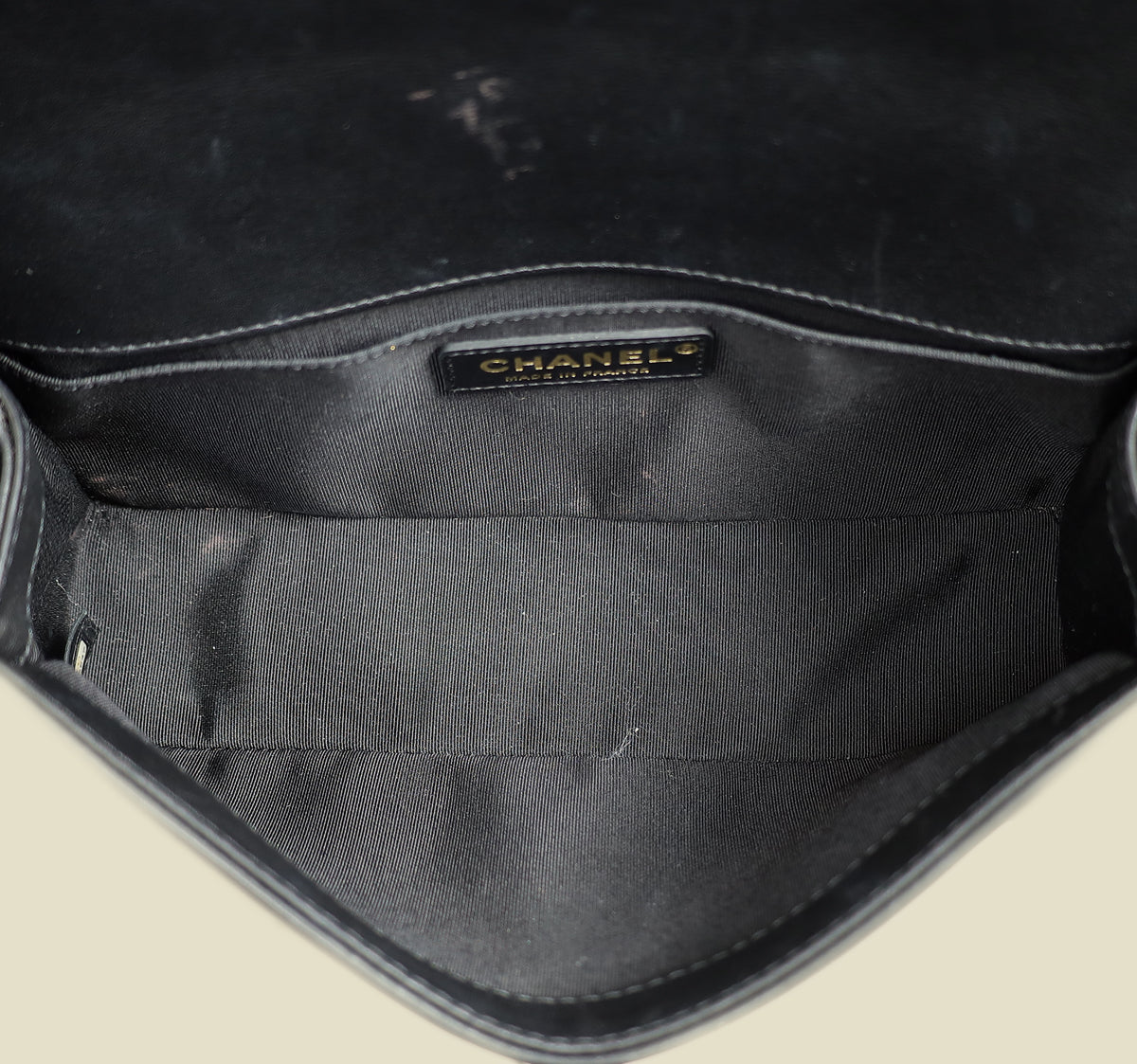 Chanel Black Le Boy Top Handle Medium Chain Bag