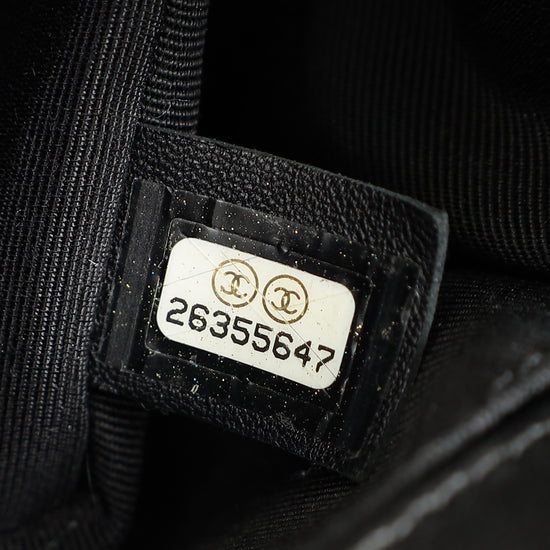 Chanel Black Le Boy Top Handle Medium Chain Bag