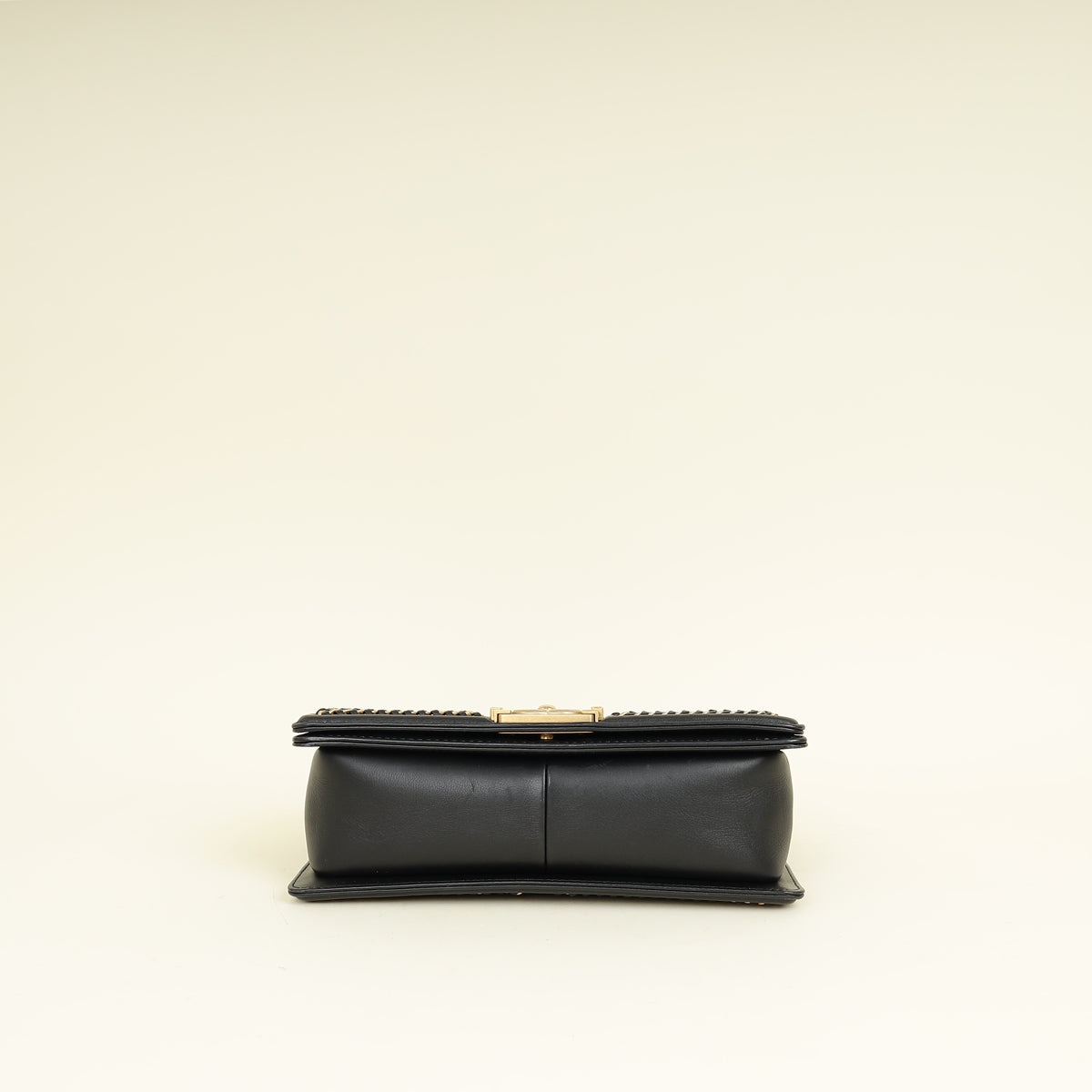 Chanel Black Le Boy Top Handle Medium Chain Bag