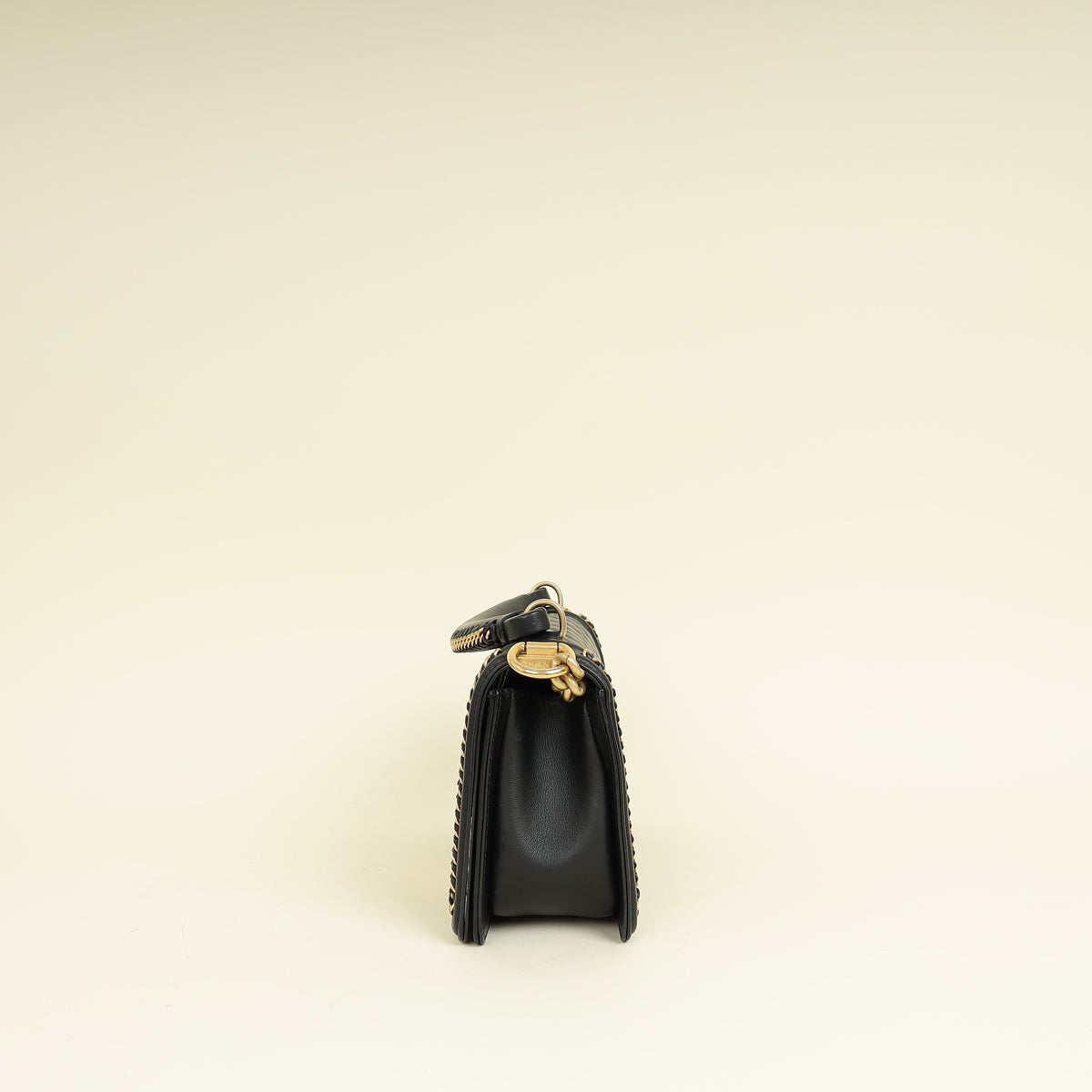 Chanel Black Le Boy Top Handle Medium Chain Bag