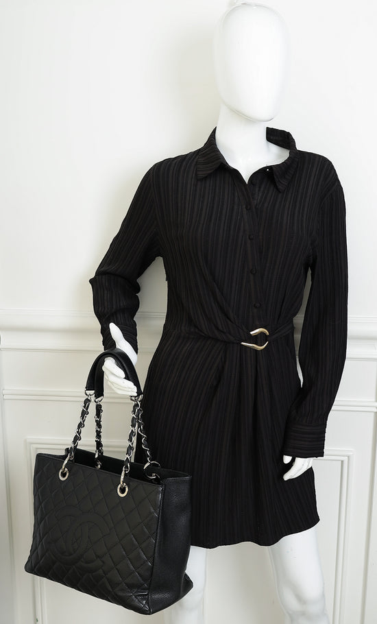 Chanel Black CC GST Tote Medium Bag