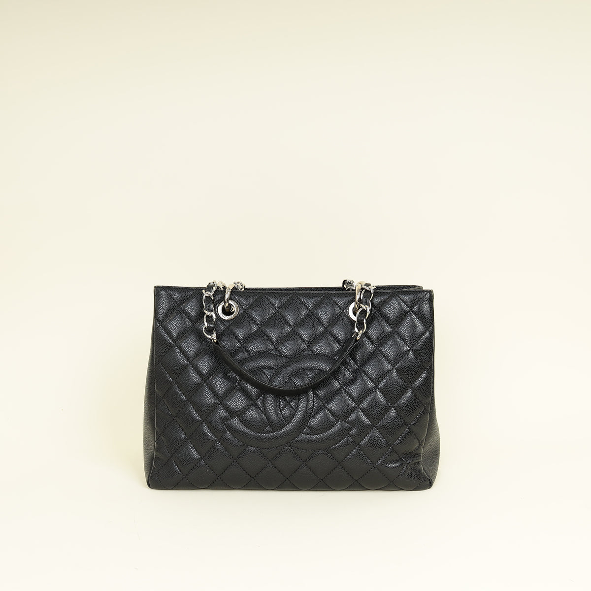 Chanel Black CC GST Tote Medium Bag